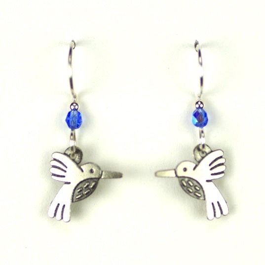 1764-109 Hummingbird Earrings Sml