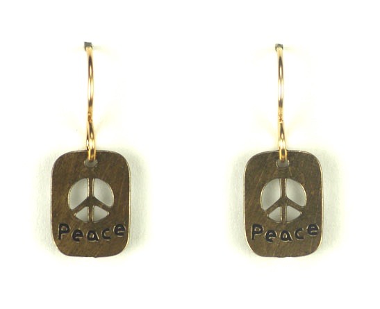 3949-B Pierced  Peace Earring